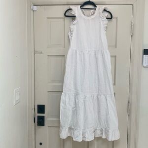 Cotton gauze midi dress